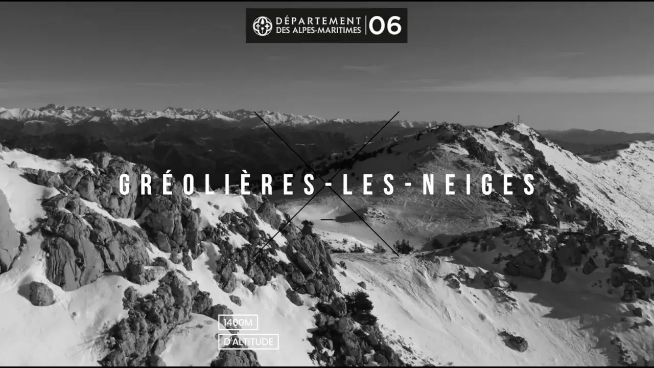Survol de la station de Gréolières-Les-Neiges