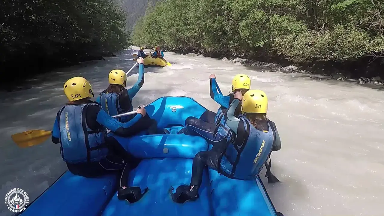rafting avec la compagnie des guides chamonix
