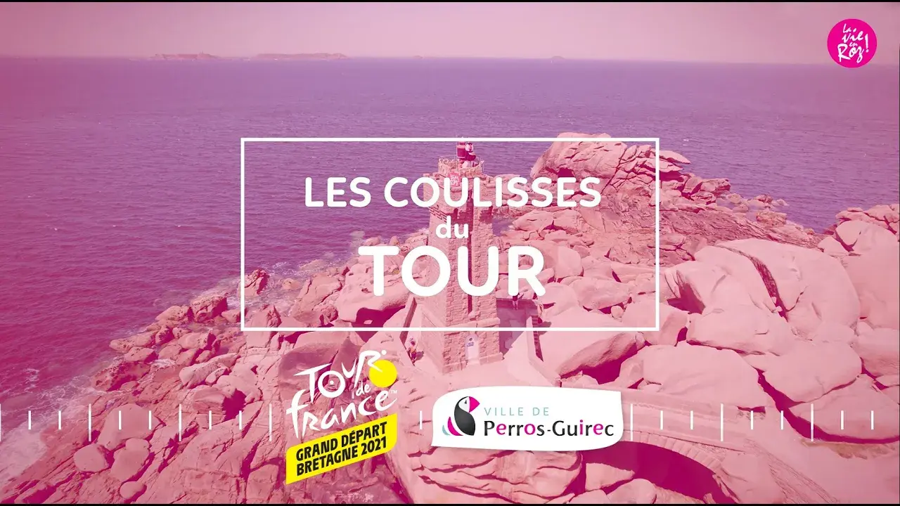 [ Les coulisses du Tour de France à Perros-Guirec 🎞️🚴💛 ]
