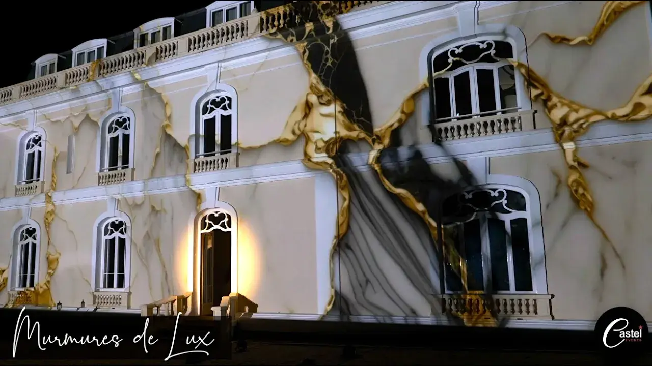 CASTEL EVENTS - Mapping live sur façade - Inauguration Château du Mont Martin (27)
