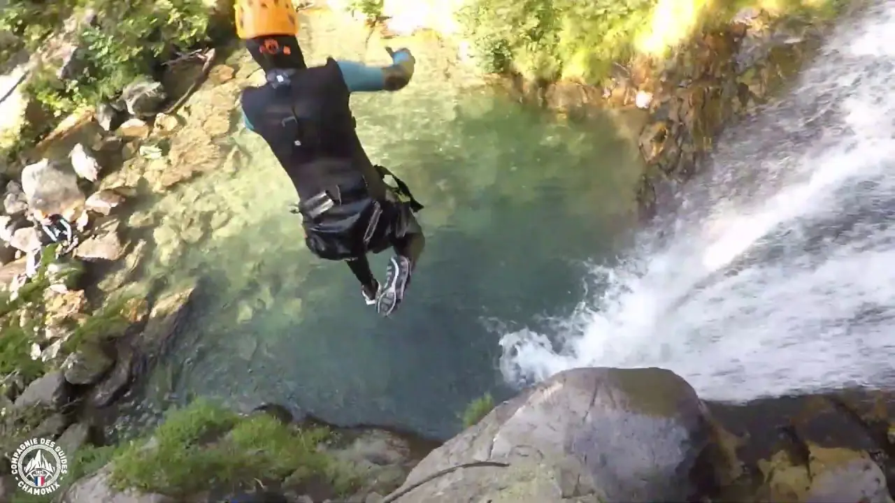 canyoning avec la compagnie des guides chamonix