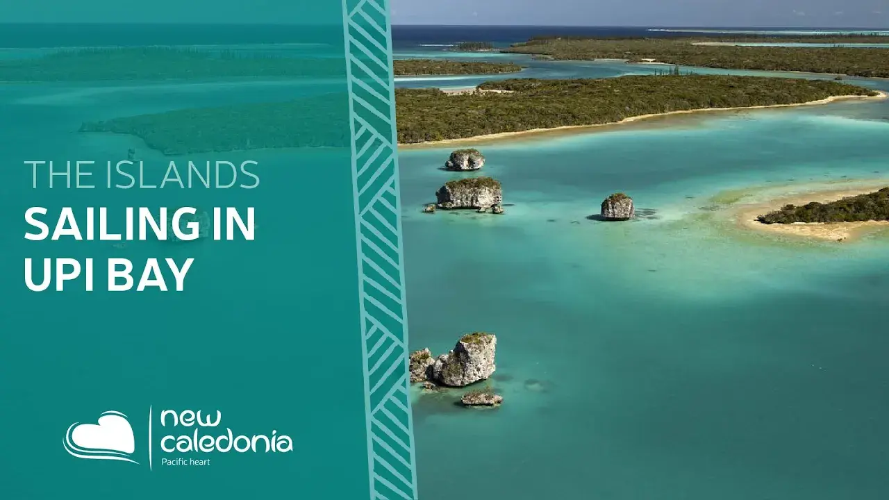 Clear water and coral rocks in Upi Bay, New Caledonia