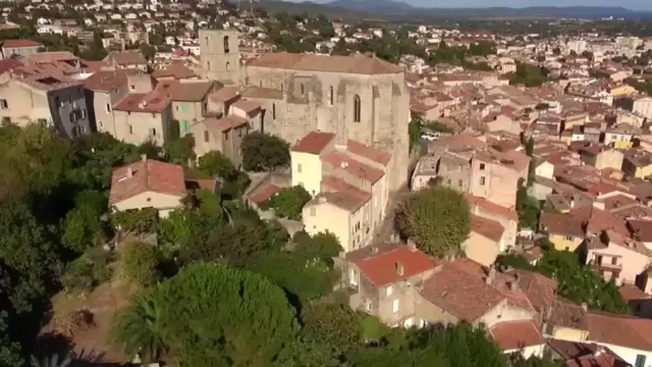 la collégiale saint paul vue du ciel...