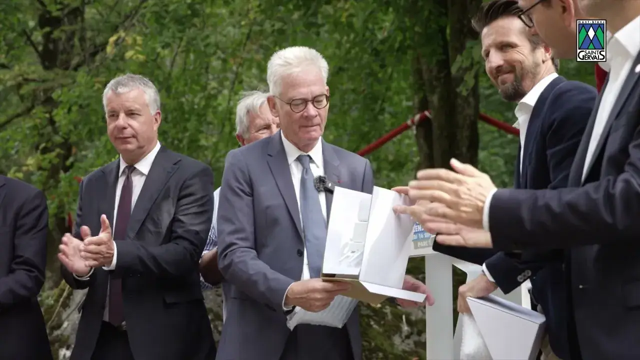 Début du chantier de l'ascenseur à eaux usées de Saint-Gervais