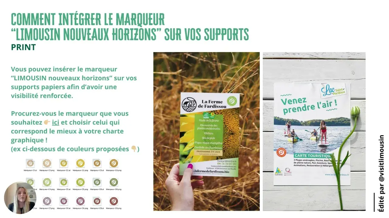 Kit de communication de la marque touristique "LIMOUSIN nouveaux horizons"