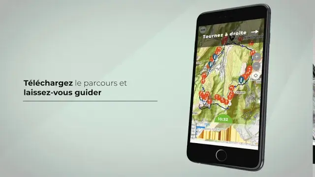 Download the On Piste app, locate one of our courses and follow the road