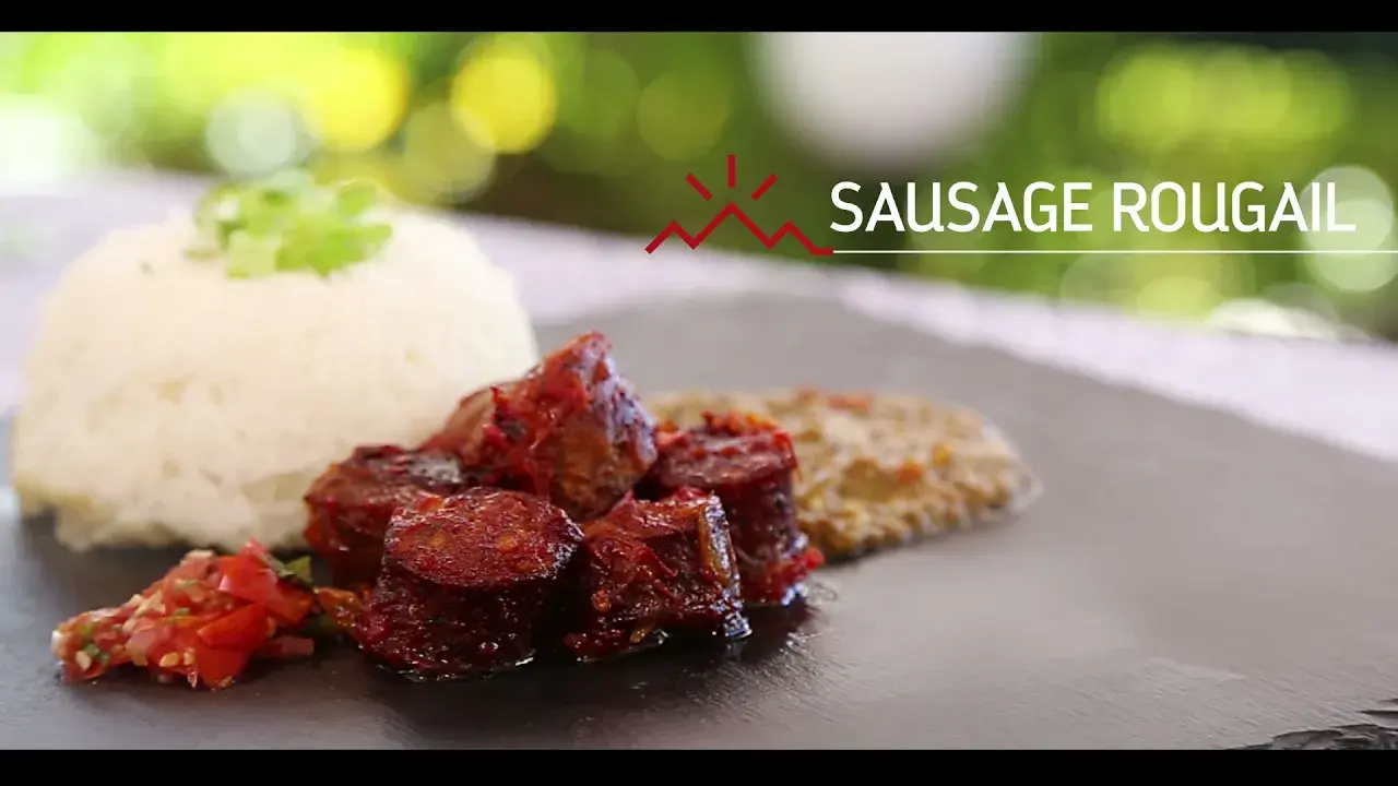 Reunionese creole recipe : sausage rougail