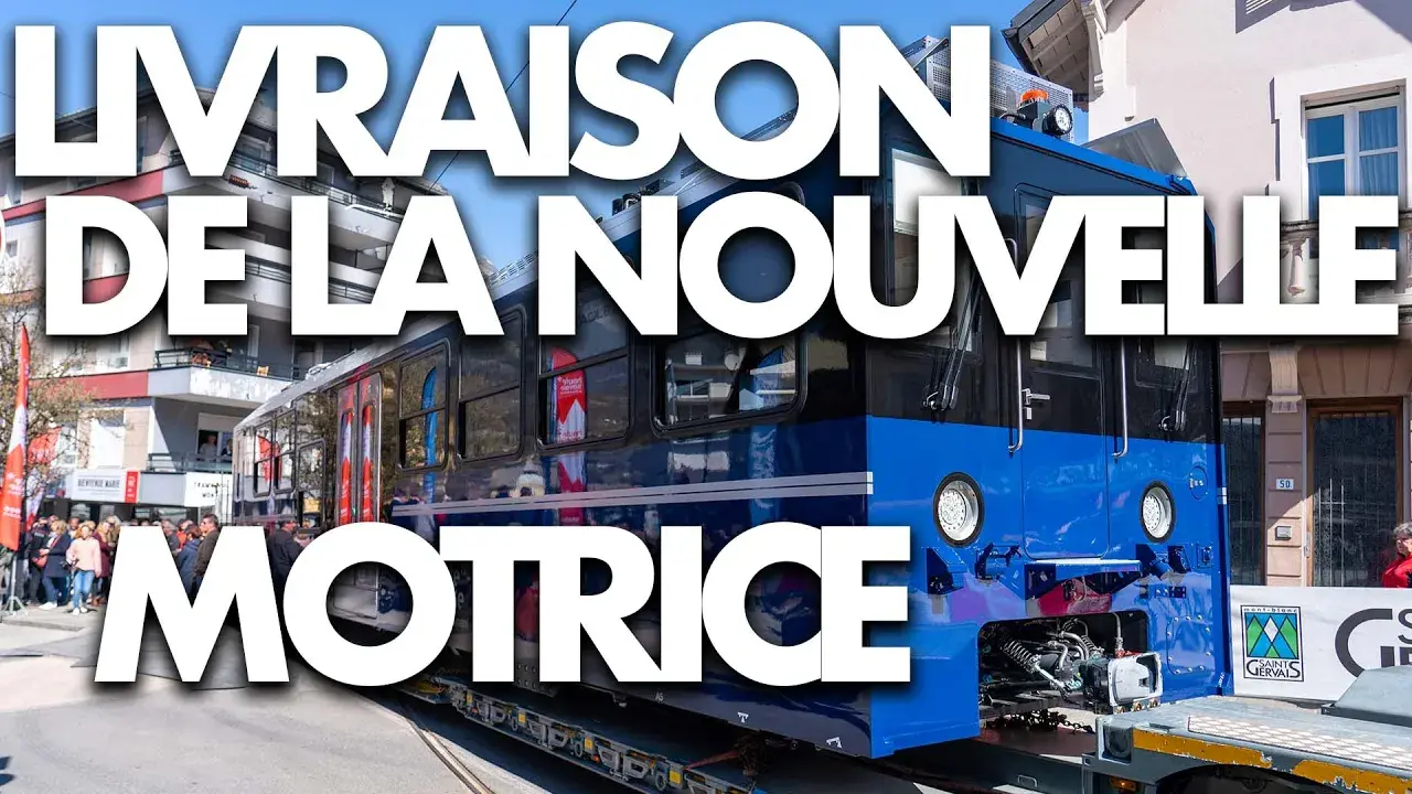 Livraison de la nouvelle motrice du Tramway du Mont-Blanc