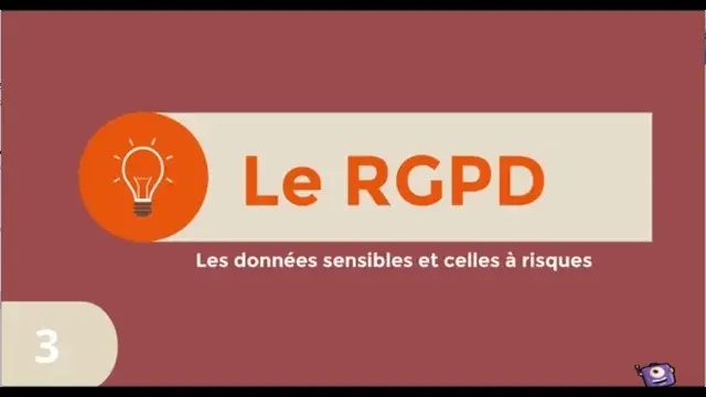 RGPD 3   Les données sensibles et à risques