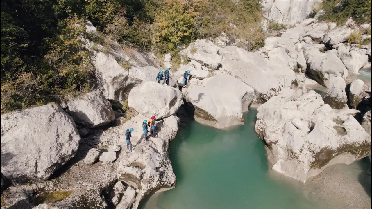randonnée aquatique dans le grand canyon du verdon