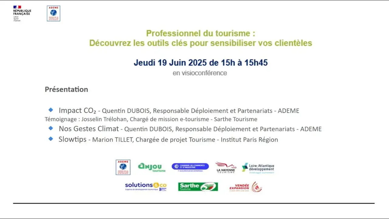 Webinaire ADEME - outils pour sensibiliser ses clients