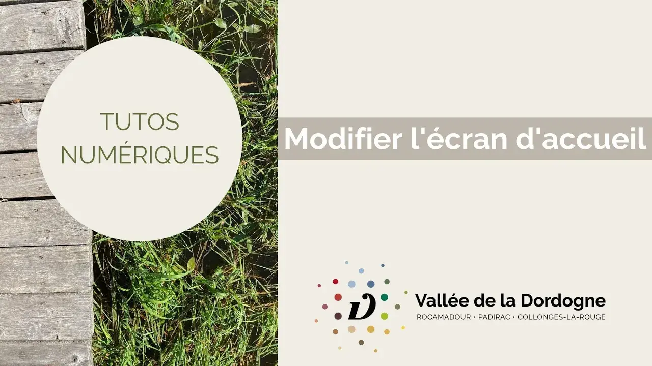 Modifier l'écran d'accueil