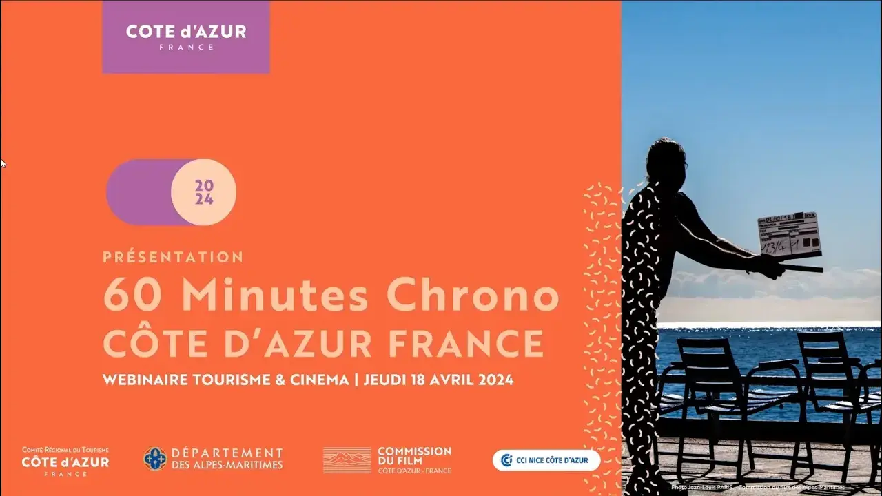 Webinaire "60 minutes chrono" Tourisme & Cinéma 18 avril 2024