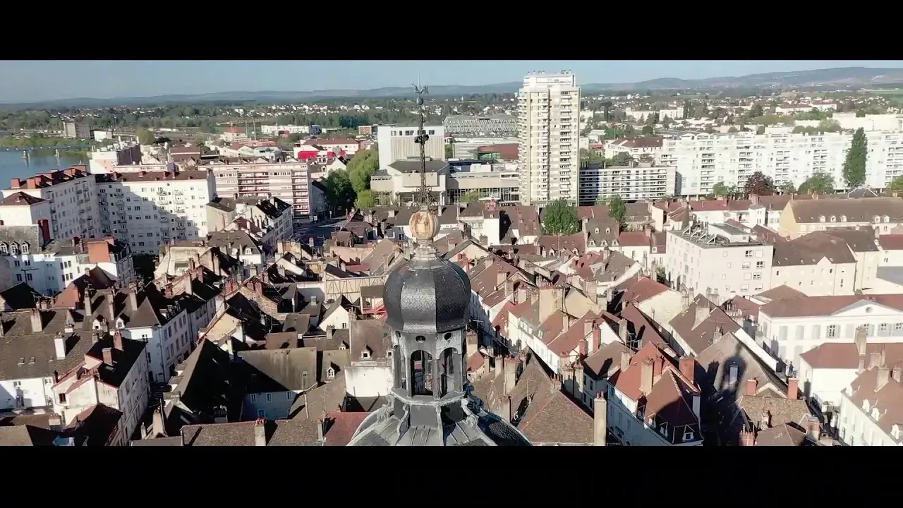Chalon-sur-saône vue du ciel !