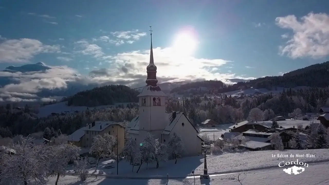 le village de cordon en hiver 2020