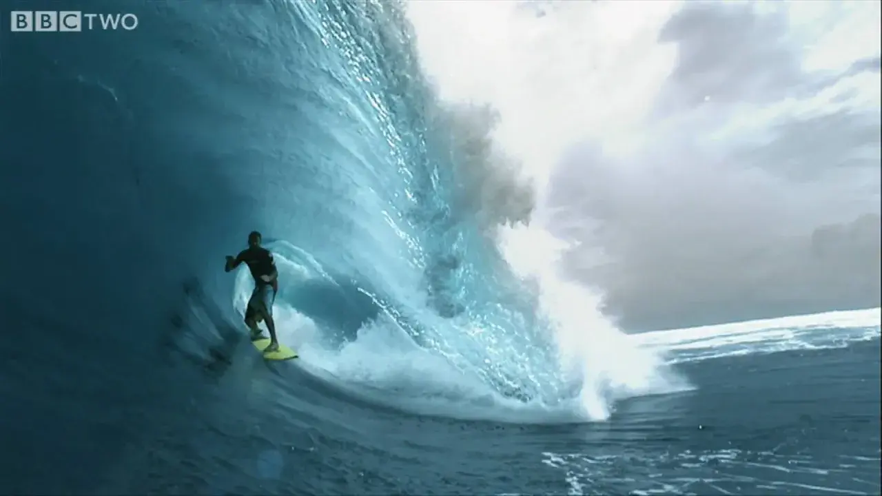HD: Super Slo-mo Surfer! - South Pacific - BBC