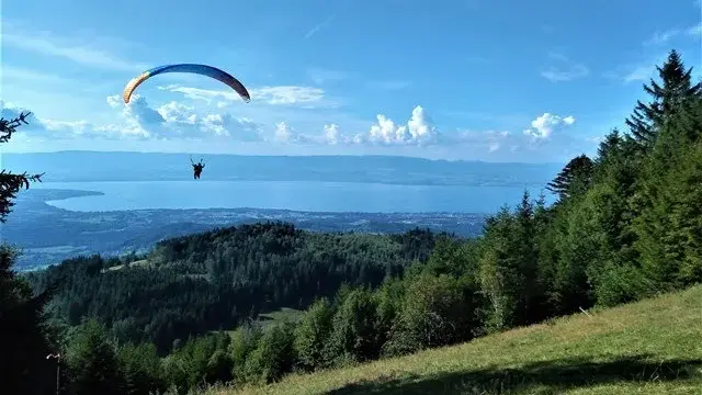 décollage en parapente
