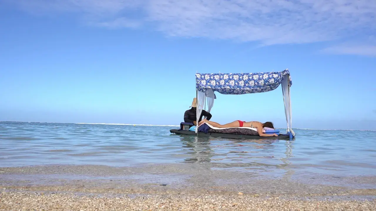 Massage sur le lagon de La Réunion