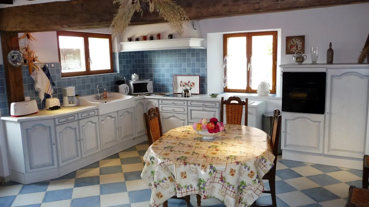 gîte de la Loge vue cuisine