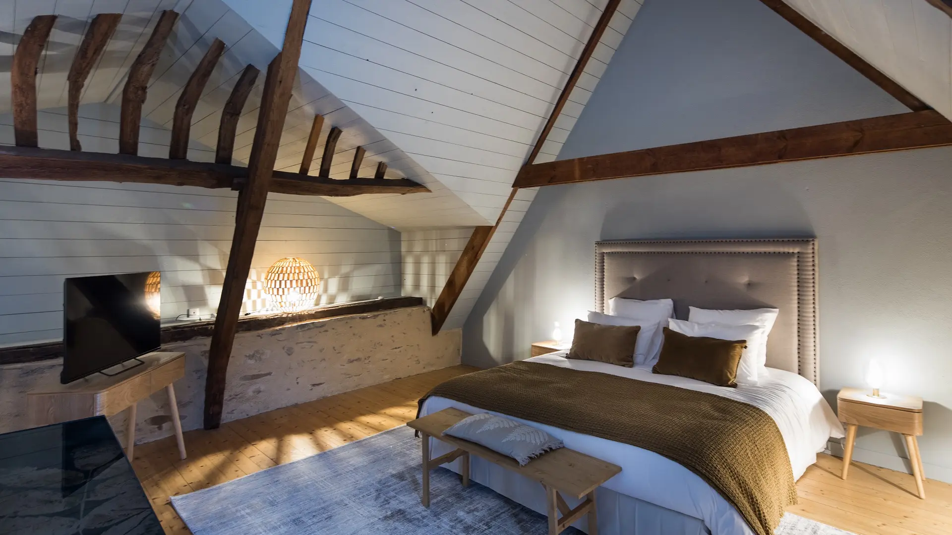 Manoir du Vau d'Arz - Gîte La Gacilly - Chambre à coucher