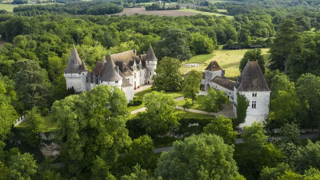 DJI_0926 - Château de Bridoire vue du ciel