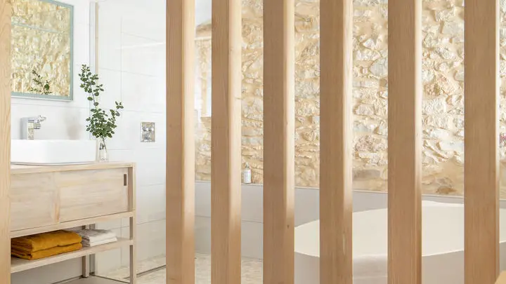 Hors-Série - Chambre ESCALE - Salle de bains avec douche à l'italienne et baignoire