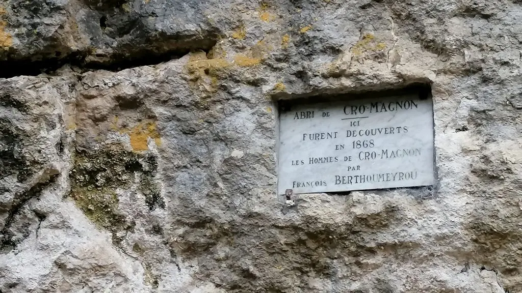 Abri Cro-Magnon Plaque - Les Eyzies