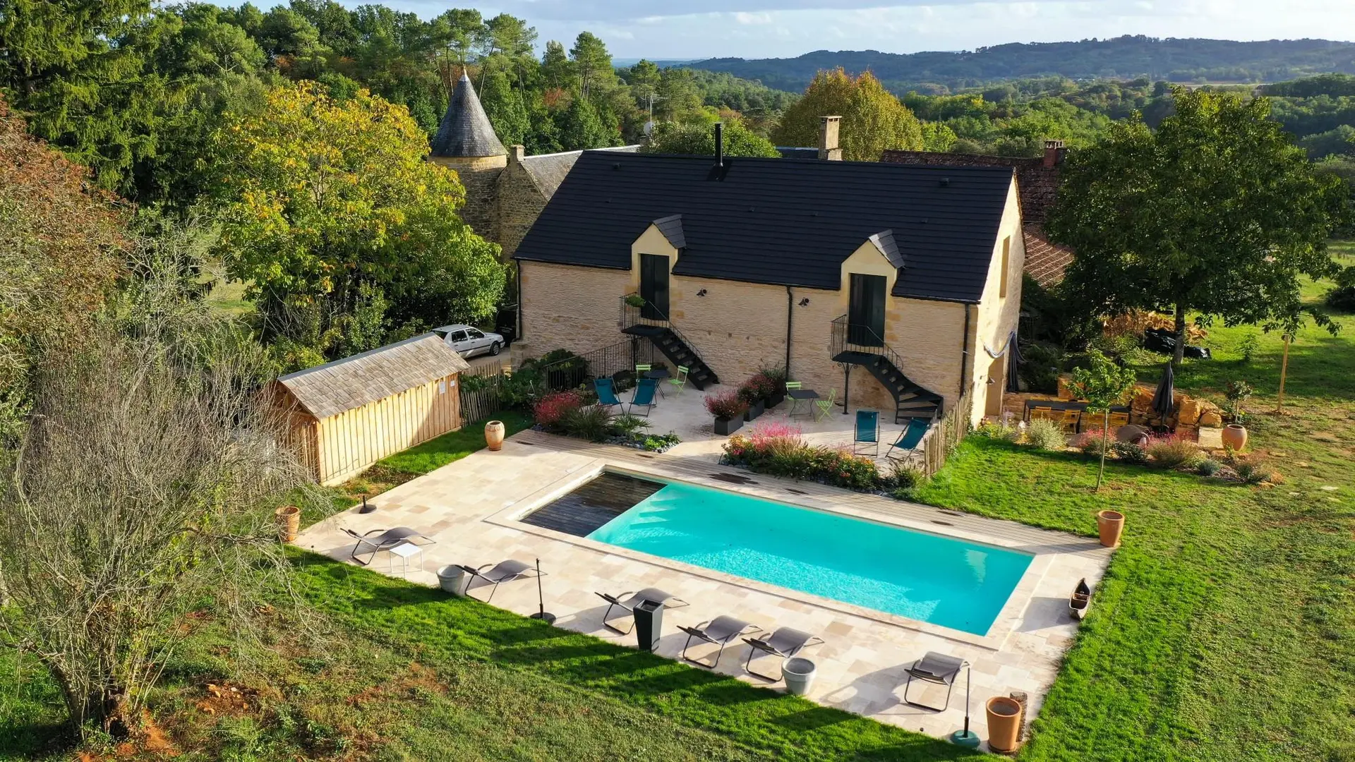 Les Charmes de Vaurizeaud piscine chauffée Sarlat_2