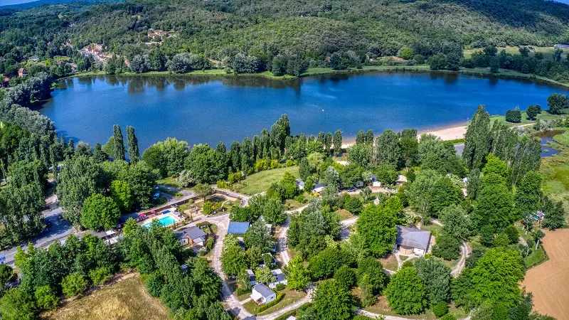 01 - Camping Lac Grolejac - Vue Aerienne