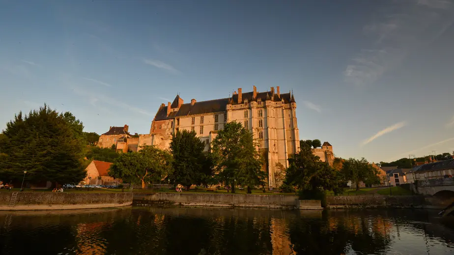 Château de Châteaudun, vue côté Loir
