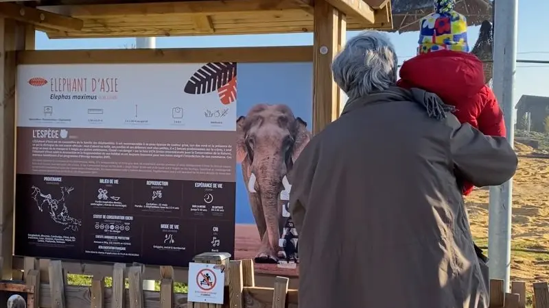 Parcours pédagogique de visite La Tanière zoo refuge ©Sophie_FP