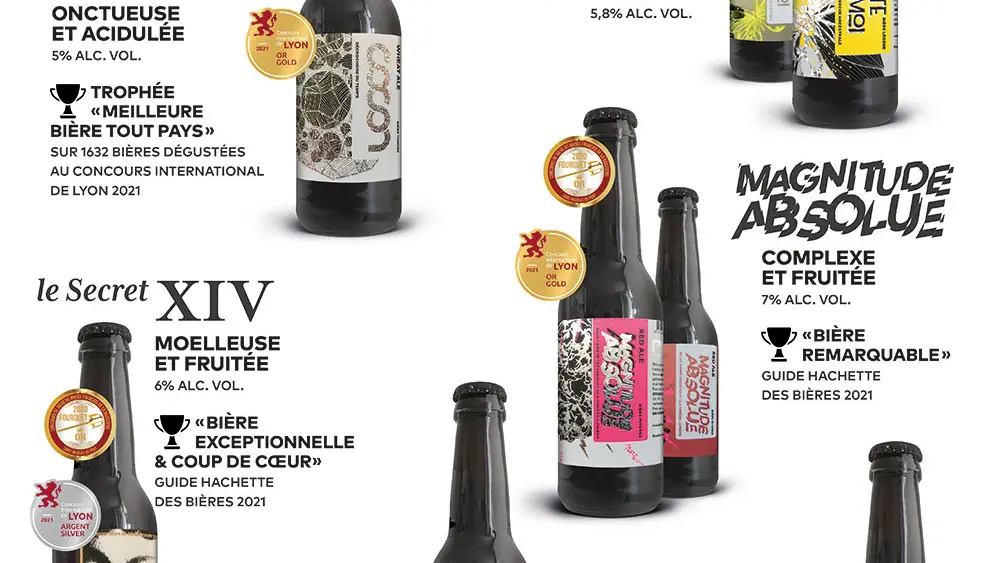 visuel affiche 6 bières design rewind 2021