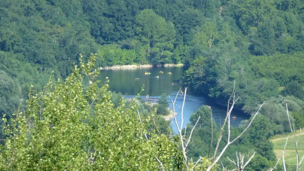 Vue sur la Dordogne depuis le Gîte