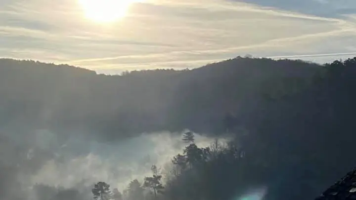 Vue un matin de brume