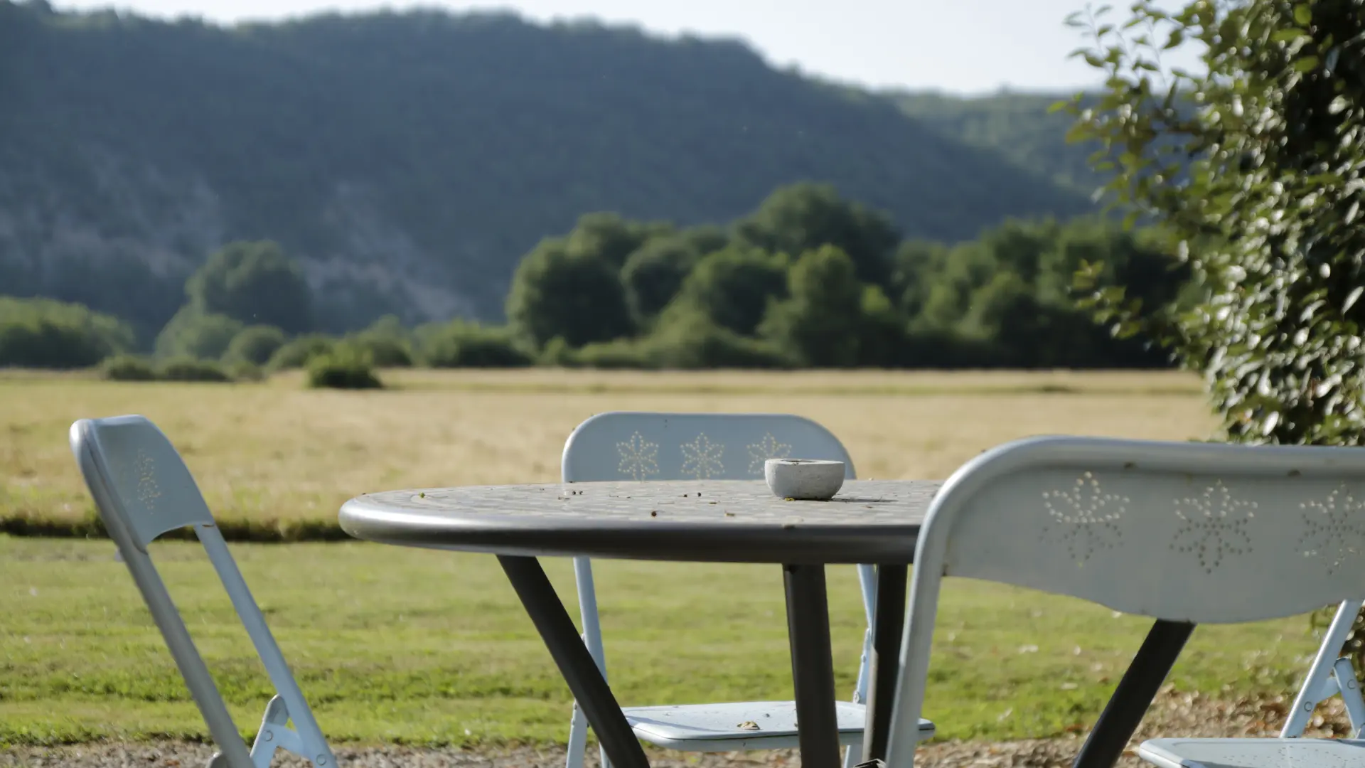 Vue du jardin de La Grange