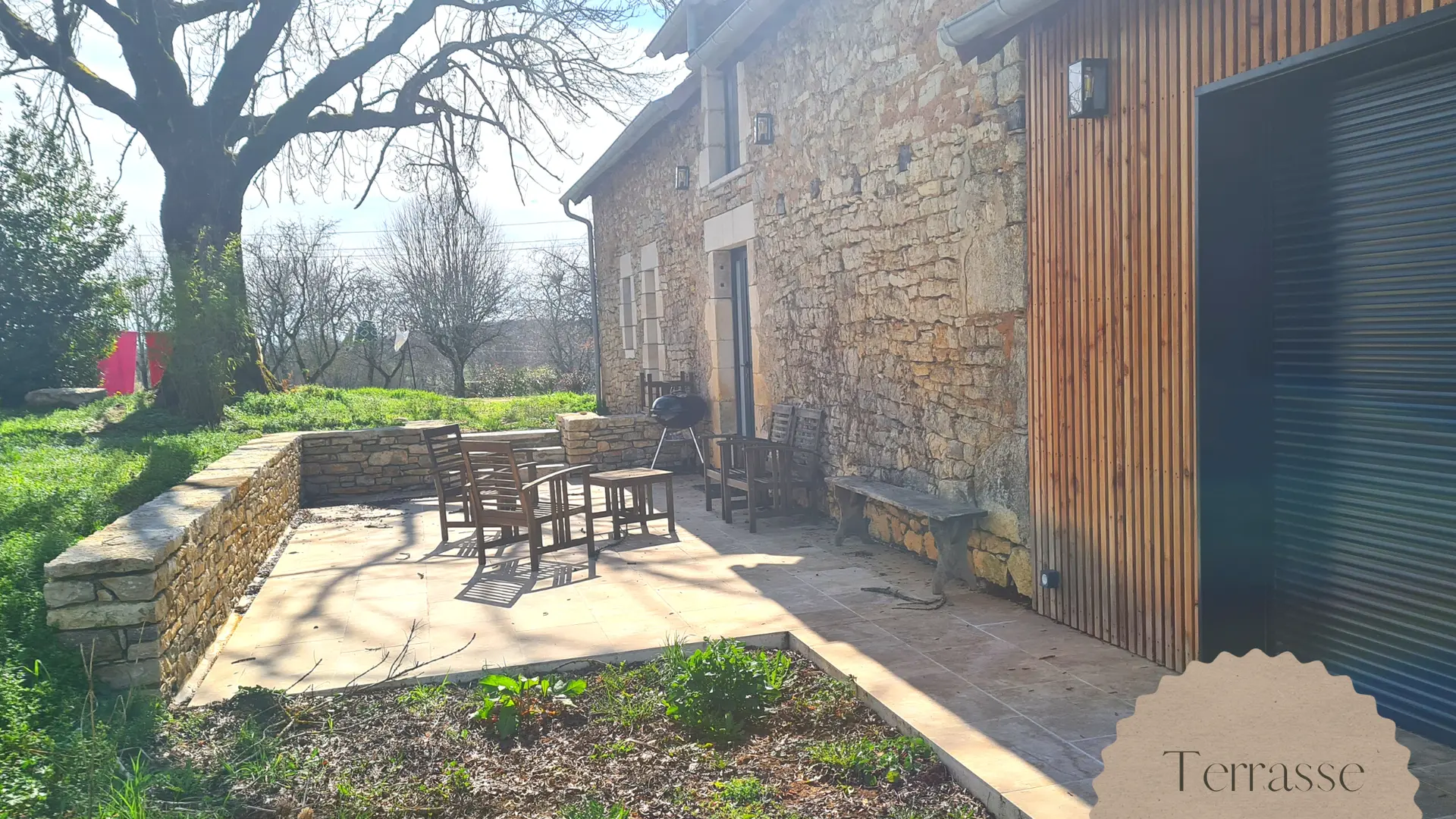 Terrasse coté Nord 2 - 1