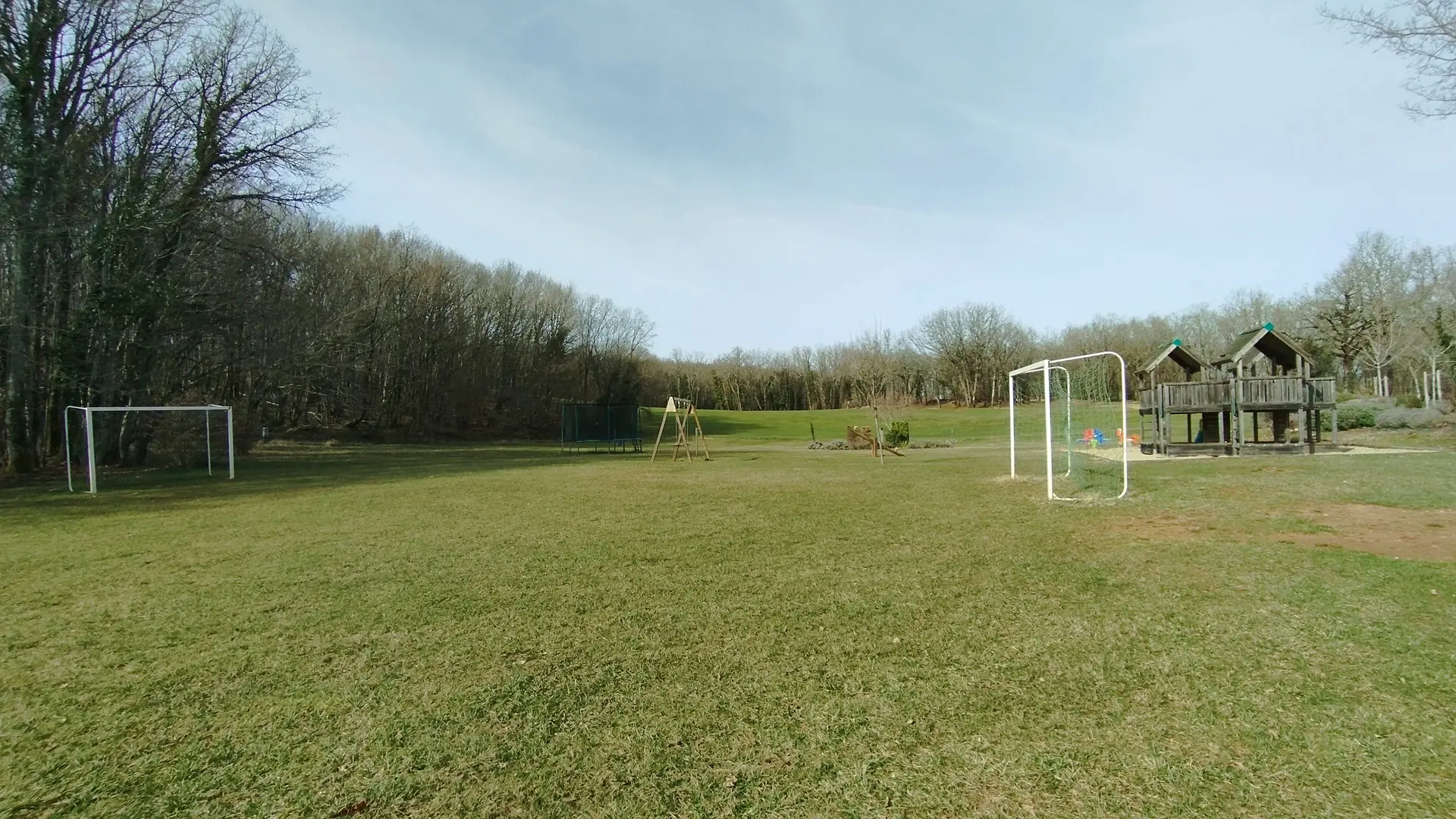 Cages de foot sur le golf