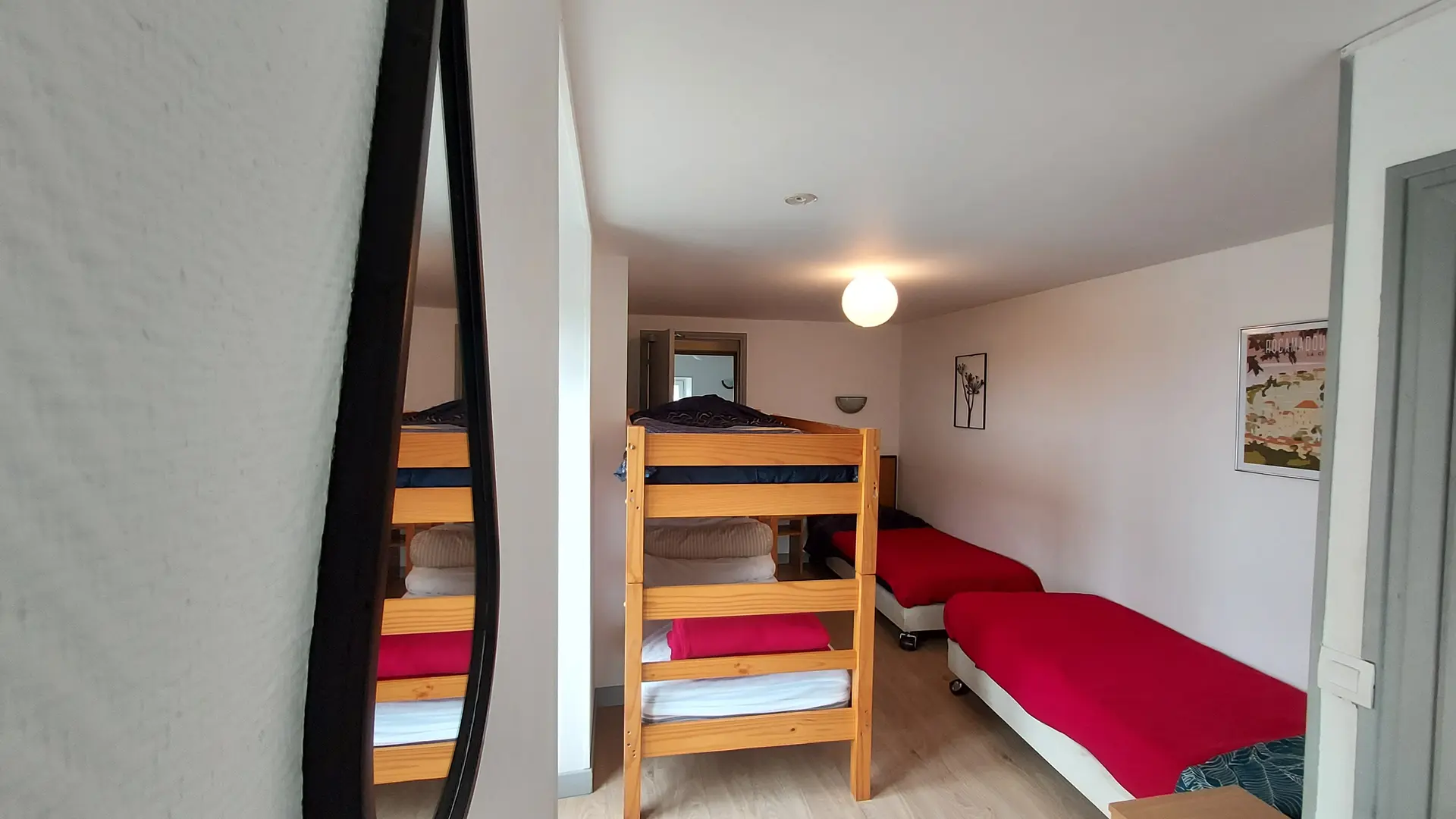 Chambre partagée de 4 personnes