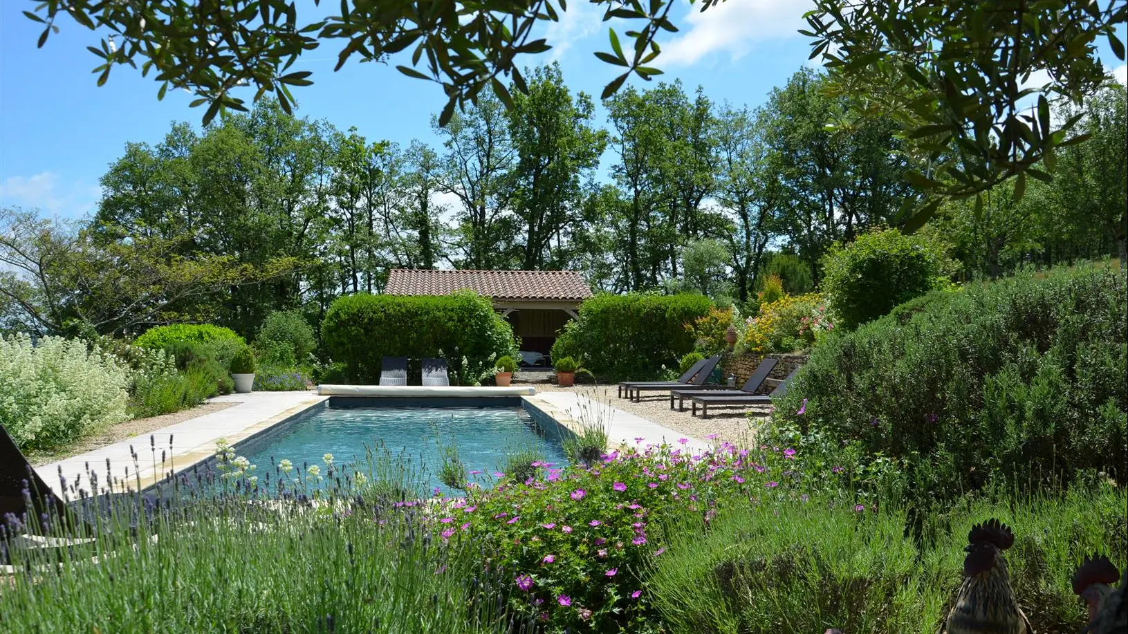 Gîte Rigoudau-Saint Denis les Martel-piscine