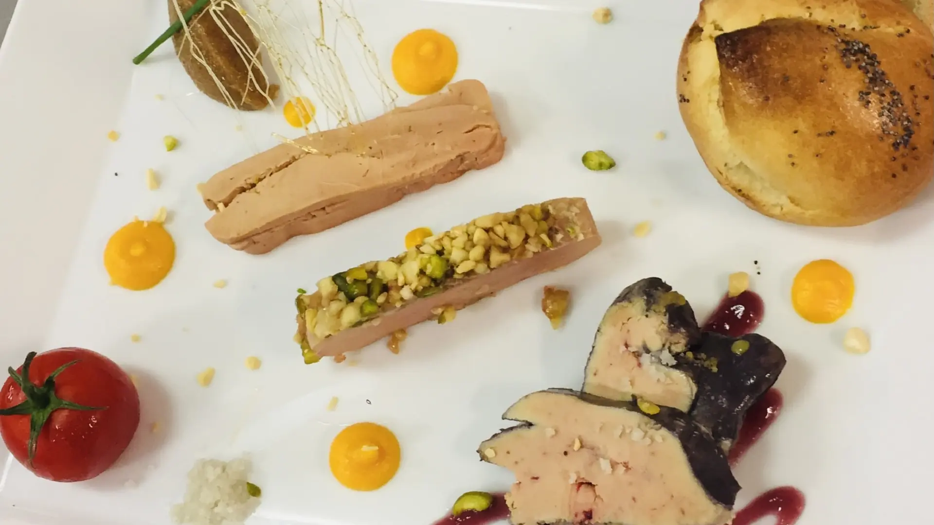 trilogie de foie gras mi-cuit