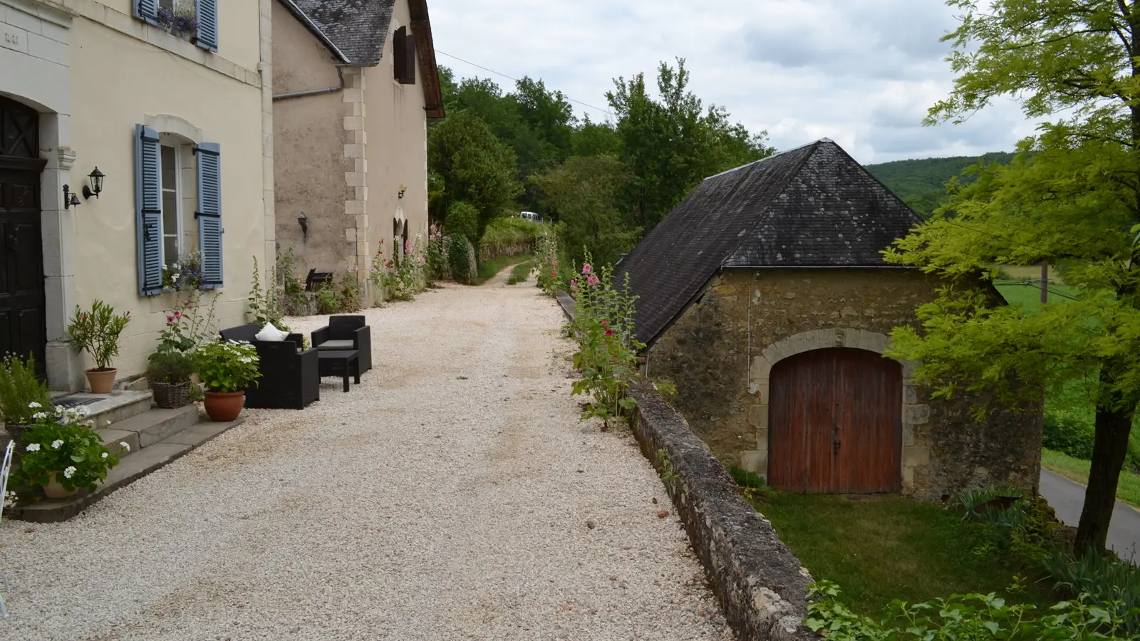 L'entrée du Manoir à Souillac