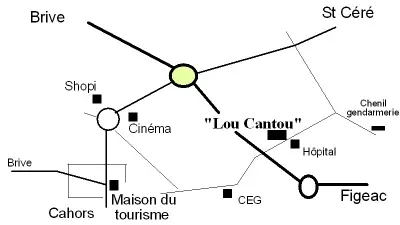 Galerie Lou Cantou - Plan