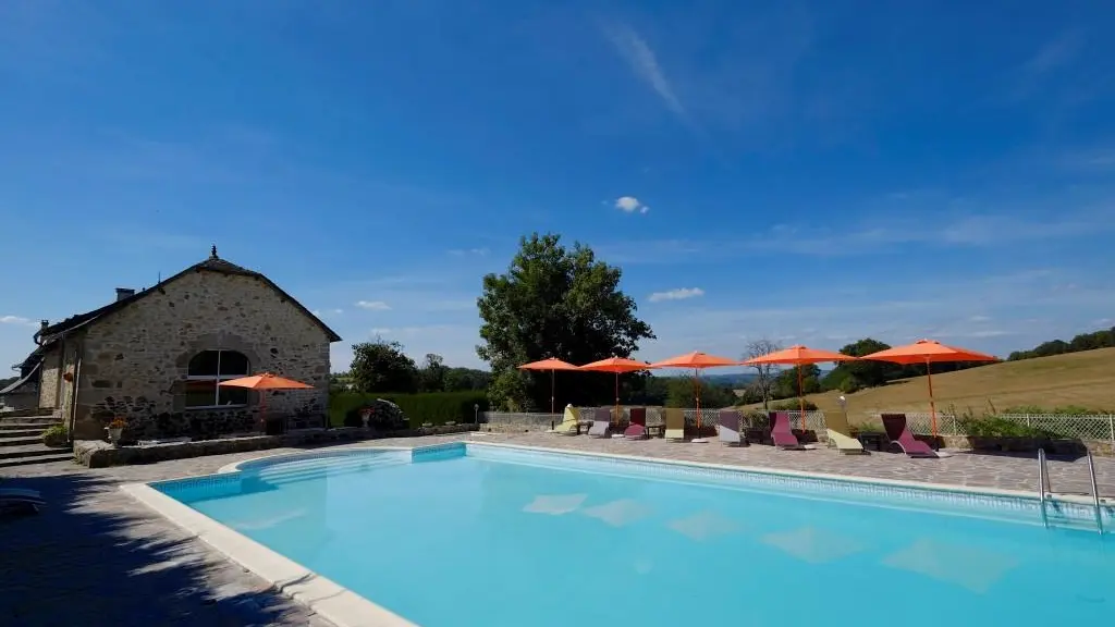 Hôtel Le Relais du Teulet-Goulles-piscine