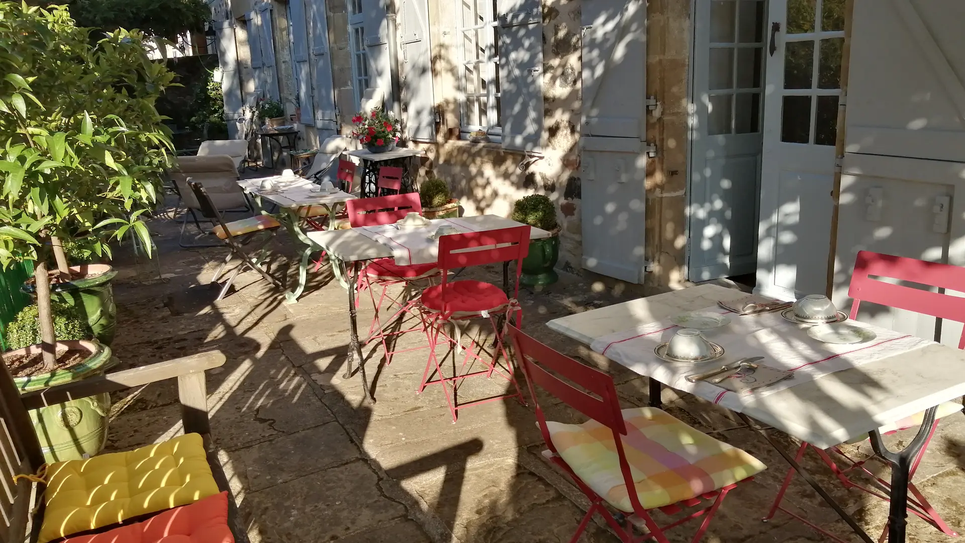 détente sur la terrasse