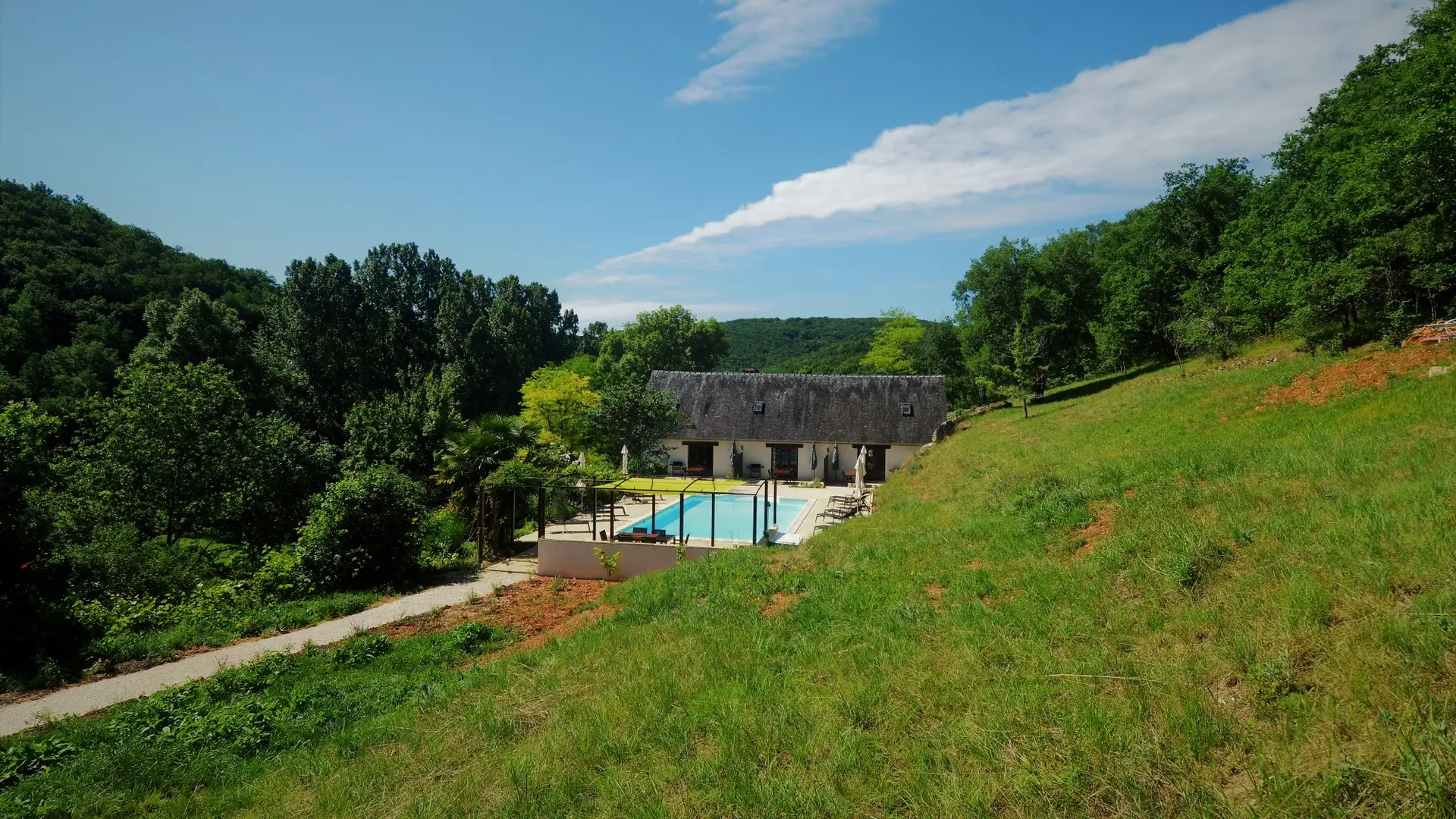 Le Manoir - Souillac - jardin et piscine