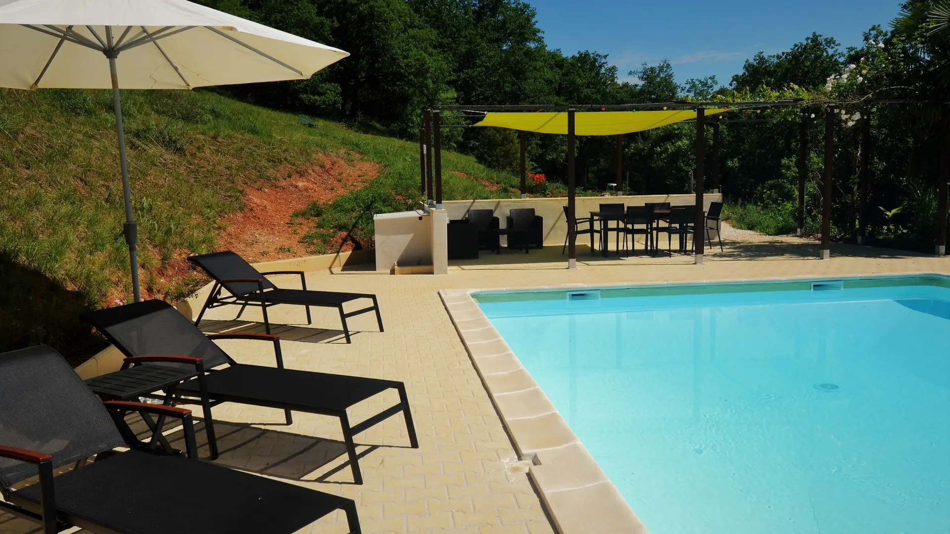 Le Manoir - Souillac - piscine