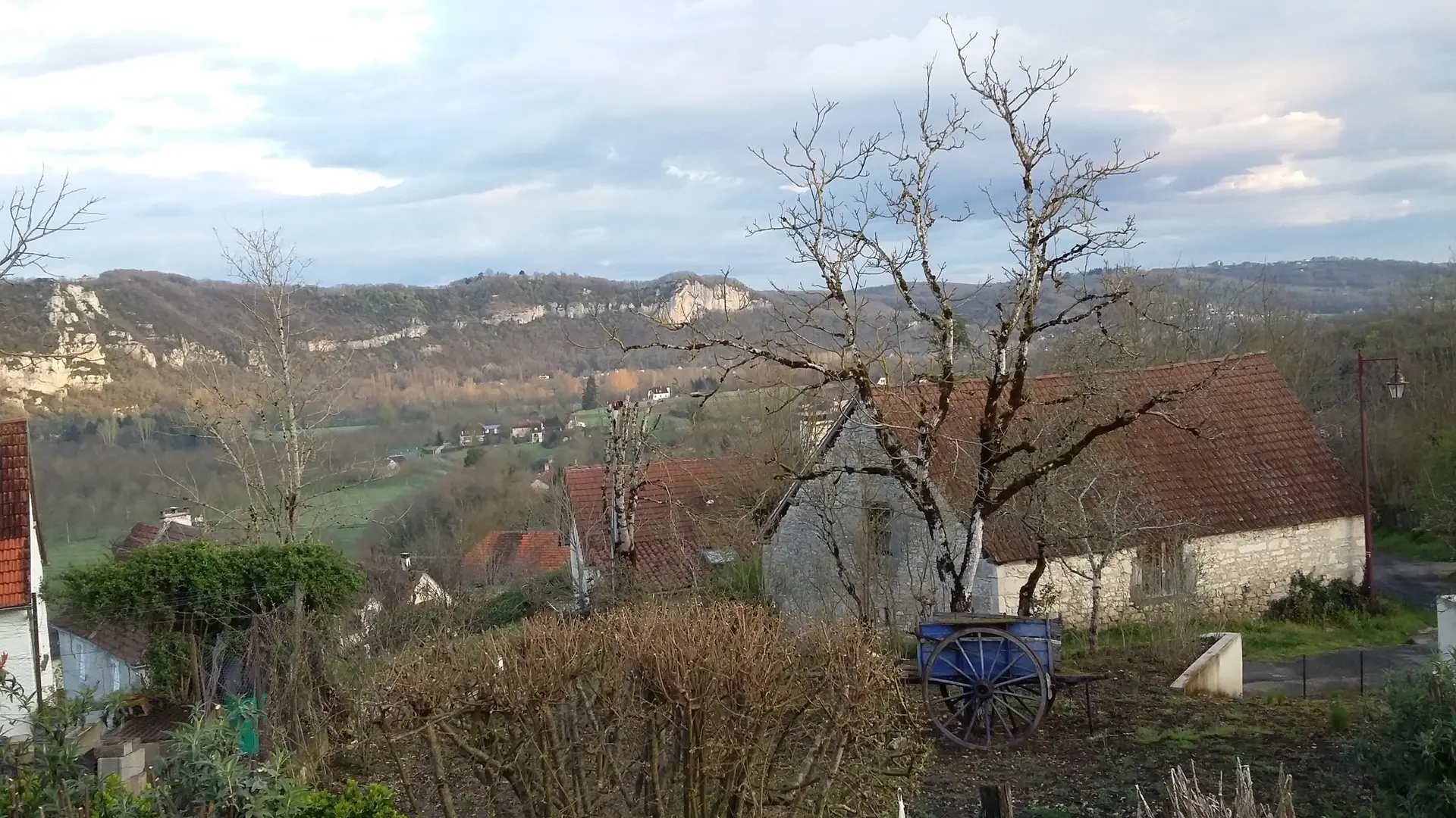 Paysage vu de la terrasse