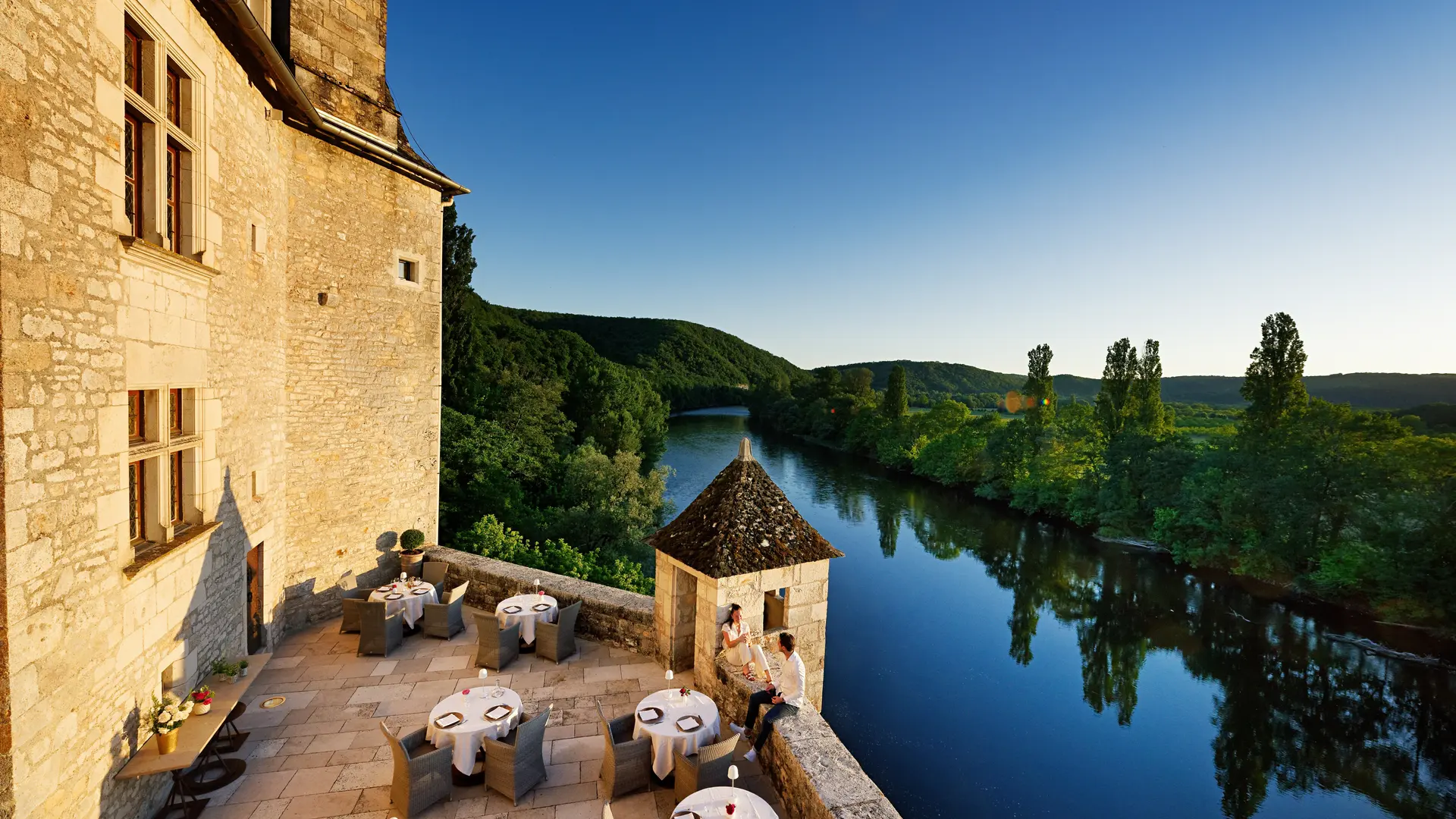 Restaurant du Château de La Treyne-Lacave-terrasse