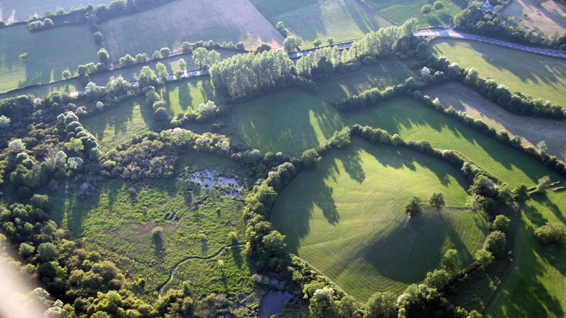 Vue aérienne de la RNR (R. Vernhiet, 2009)