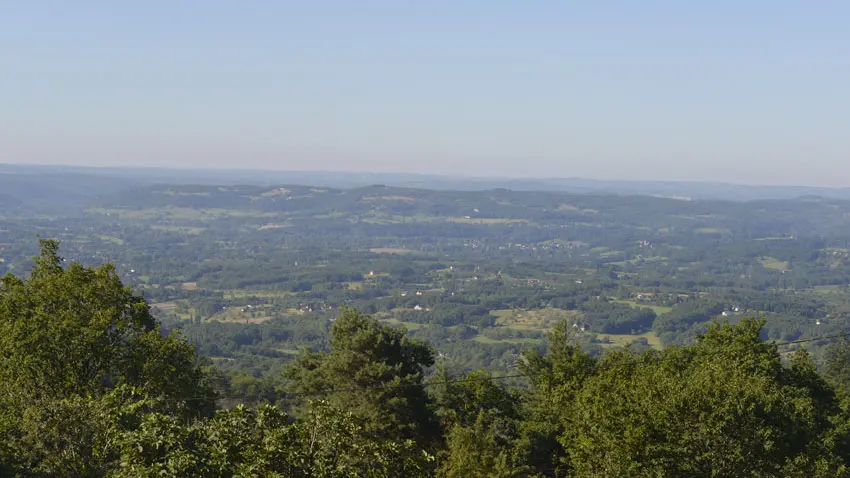 Domaine du Coq Rouge - vue Vallée de la Dordogne